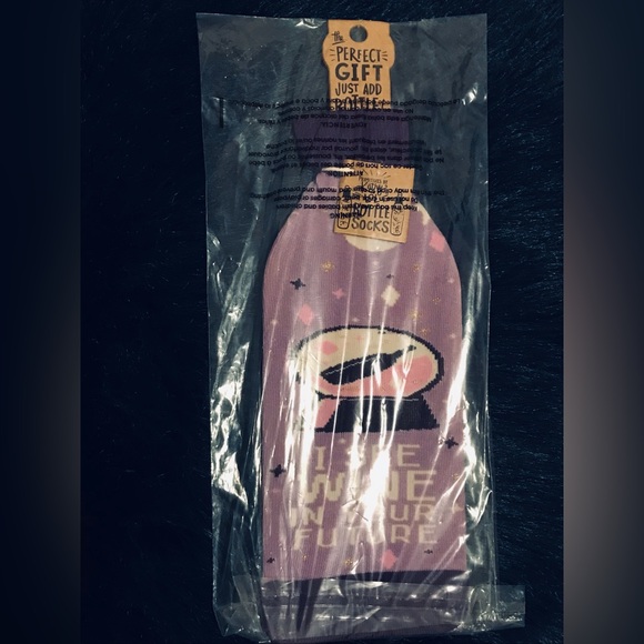 Primitives By Kathy Lol Bottle Socks Purple & Gold - Picture 3 of 5